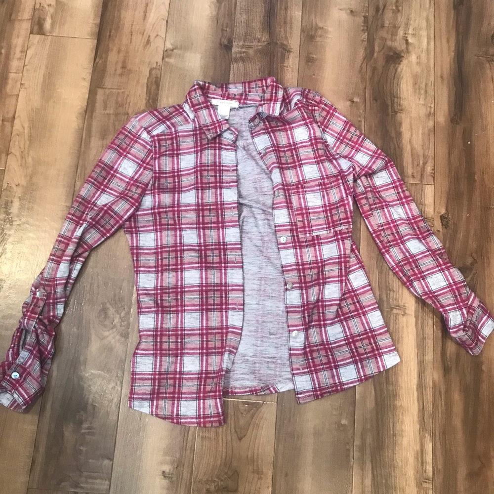 Pink and Grey Flannel